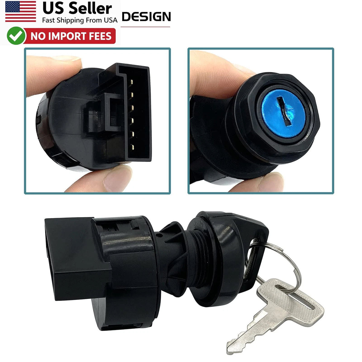 Ignition Switch with Key for Polaris Ranger RZR Sportsman (400–1000)