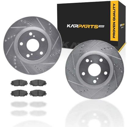 Rotor Set with Brake Pads for Scion iM (2016) ALX-PAU-DF-7512-76159-CLA2