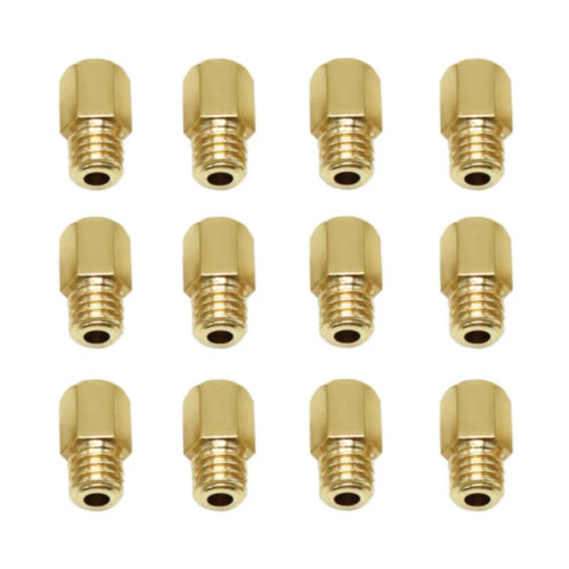 12pcs Carburetor Main Jets for MIKUNI VM/TM/TMX (#330 #340 #350 #360 #370)