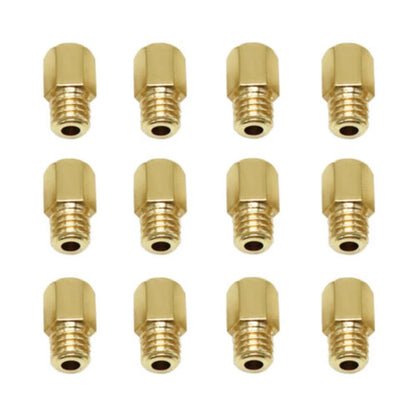 12pcs Carburetor Main Jets for MIKUNI VM/TM/TMX (#330 #340 #350 #360 #370)