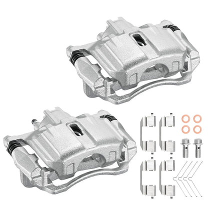 Front Brake Calipers Set of 2 with Brackets for Honda Civic (2012–2015)