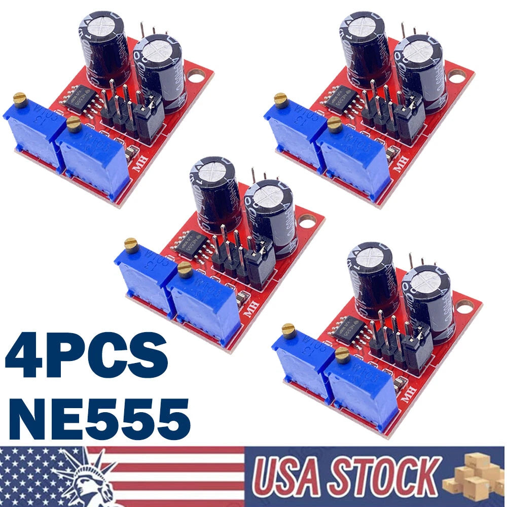 4Pc Adjustable Duty Cycle Pulse Frequency Generator Module for Automotive