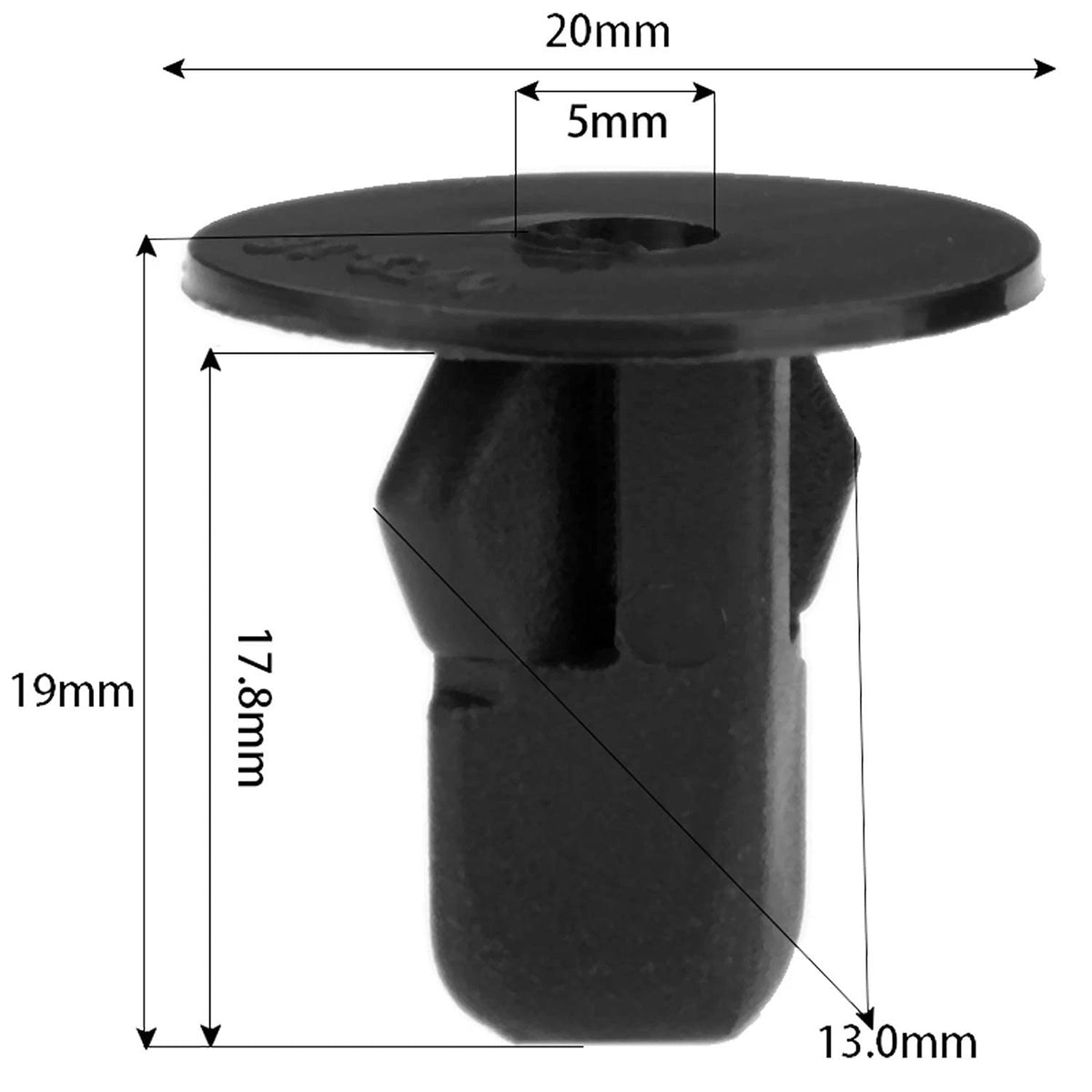 50PCS Screw Grommet Retainer for Fender Liner Wheelhouse (K55)