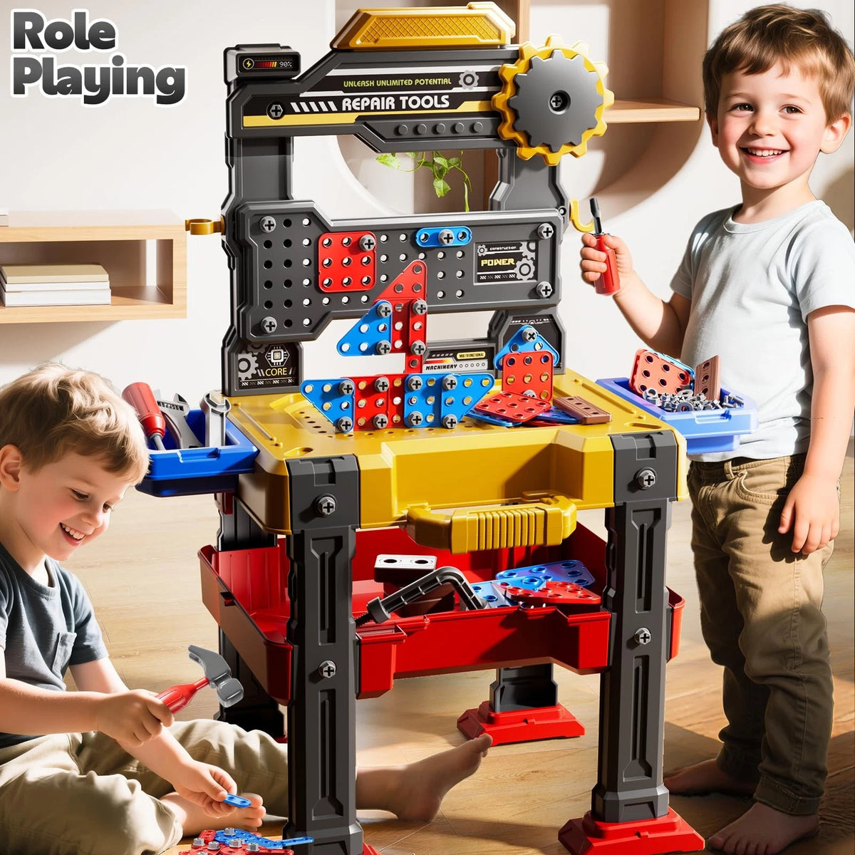 2 in 1 Workbench Tools Set for Large Yellow