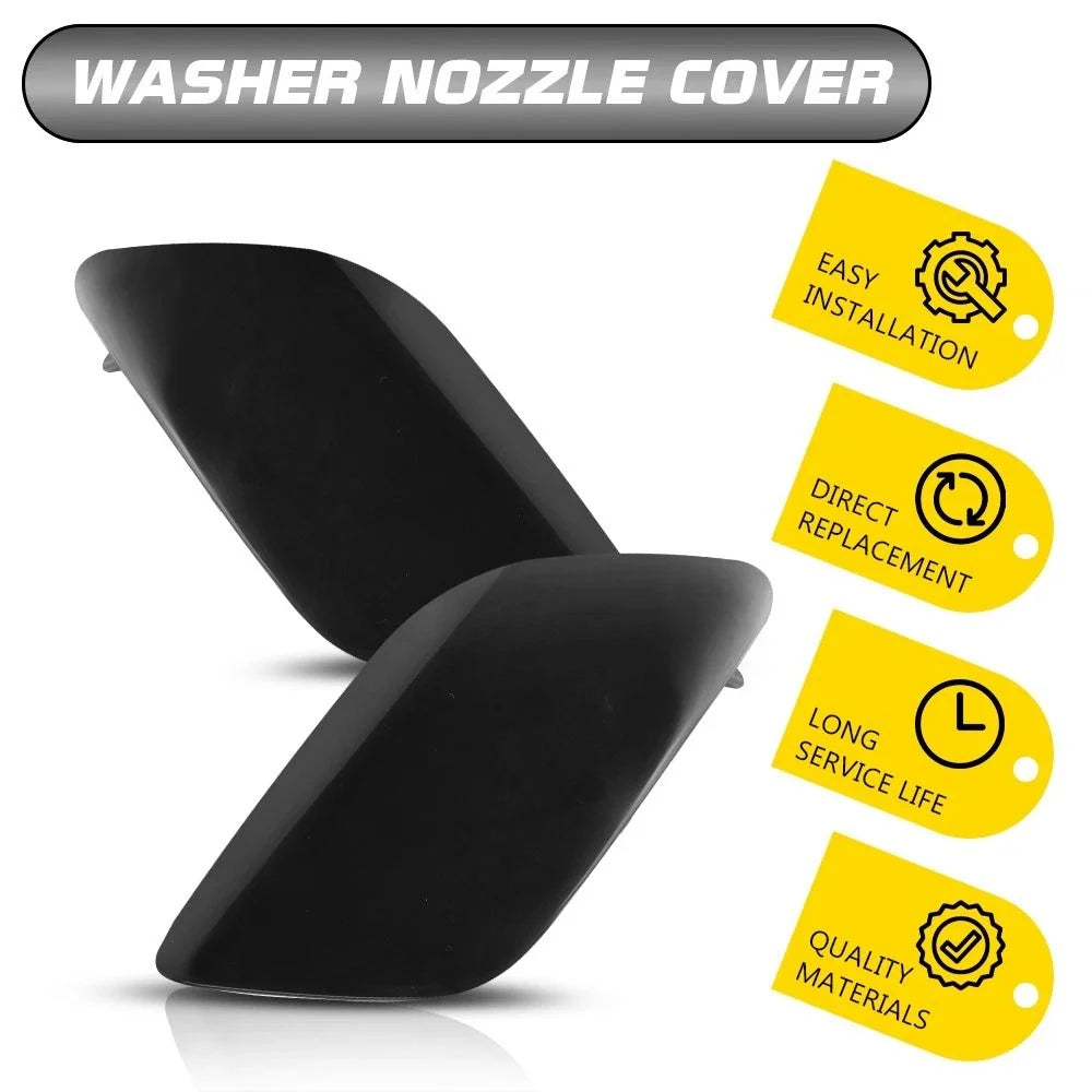 Headlight Washer Nozzle Caps Pair for Audi Q7 (2010–2015) EXV
