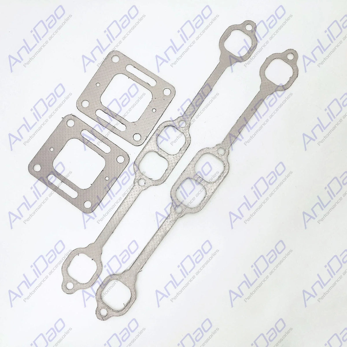 Set of 2 Manifold & Riser Elbow Gaskets for Mercruiser 5.7L 350 (27-33395, 27-863724)