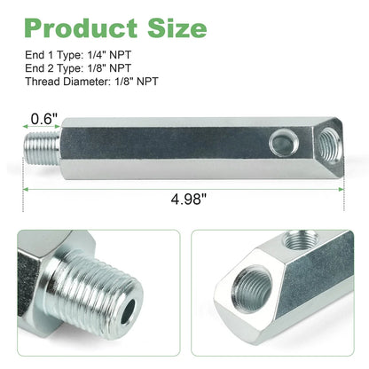Oil Sending Unit Extension Dual Port for Ford Mustang Bronco (1965–1973)