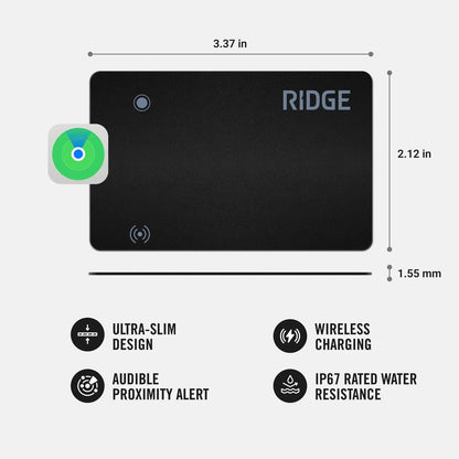 Ridge Wallet Tracker Card for Apple Find My (Compatible, Slim)