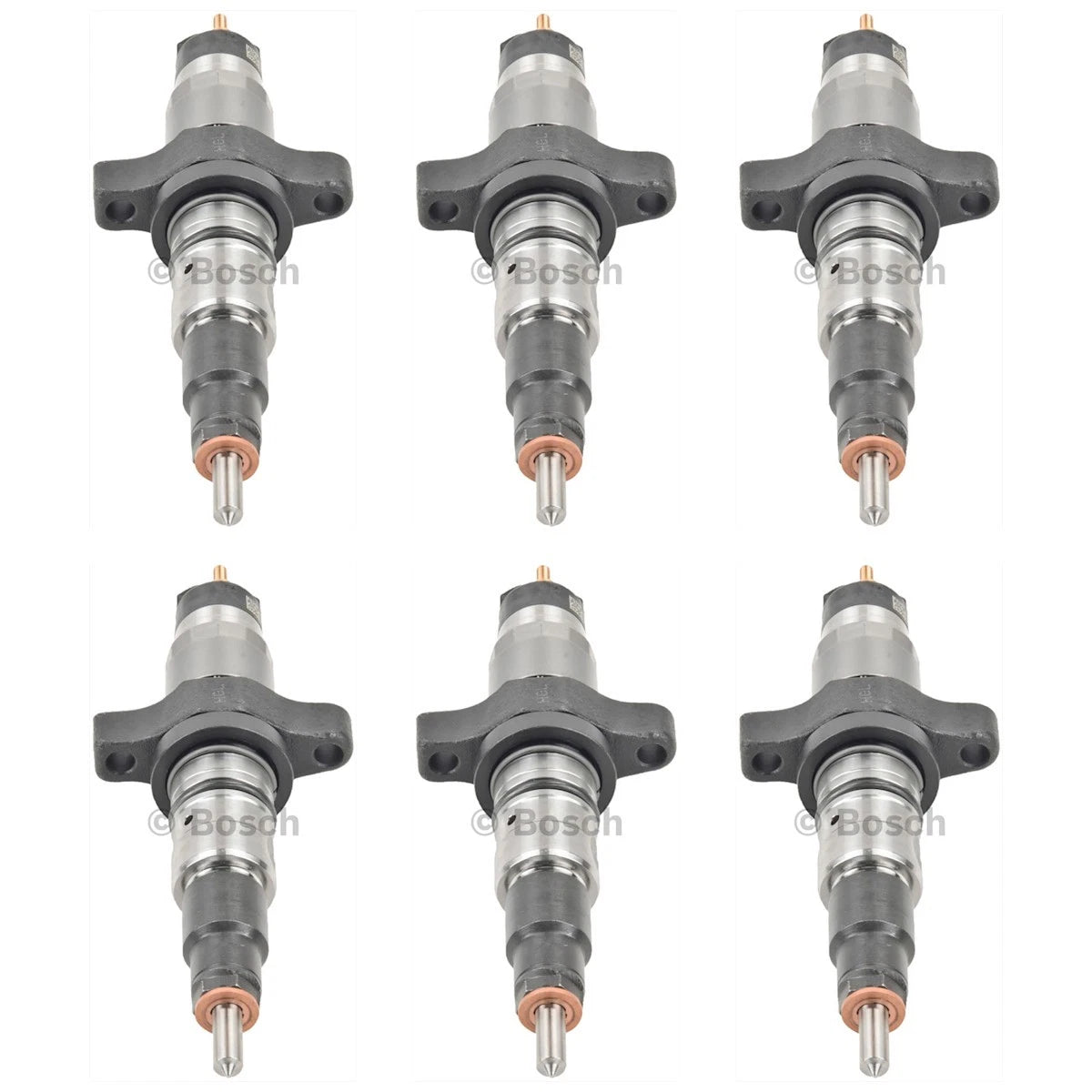 Set of 6 Bosch Fuel Injectors for Dodge Ram 2500 3500 (2003–2004)