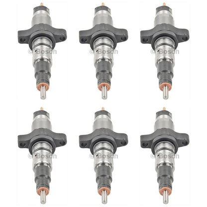 Set of 6 Bosch Fuel Injectors for Dodge Ram 2500 3500 (2003–2004)