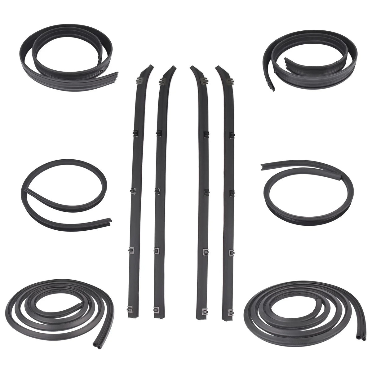 10Pcs Weatherstrip Seal Kit for Dodge D150 D250 W150 W250 (1975–1993)