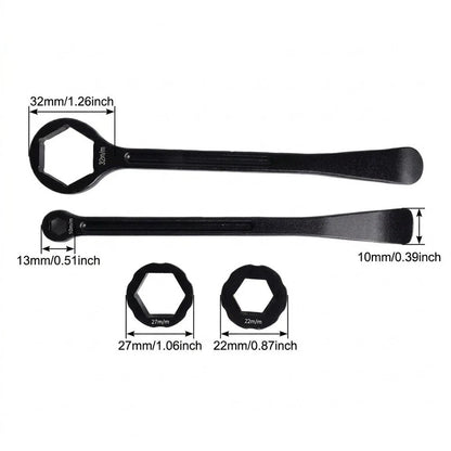 3-Piece Tire Repair Lever Tool Set for Motorcycle (32mm, 2722mm, 1310mm)