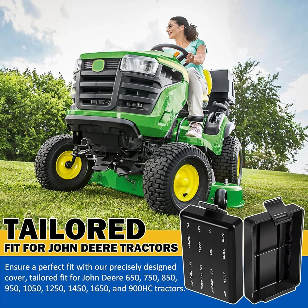 Fuse Box Cover for John Deere 650 750 850 950 1050 1450 1250 1650 900HC