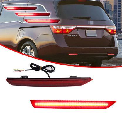 Red Lens Tail Brake Fog Lights for Honda Odyssey (2011–2017)