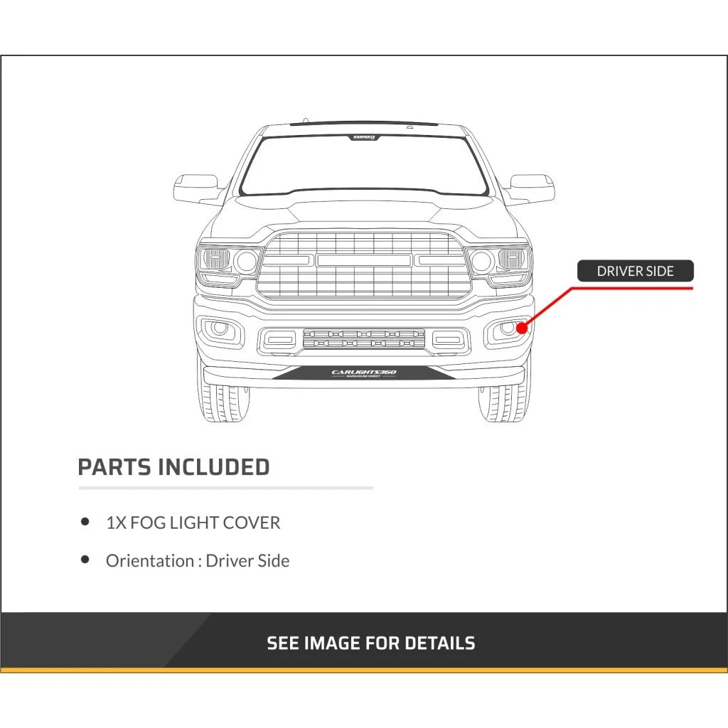 Fog Light Cover for Toyota RAV4 (2009–2012) - Chrome, TO1038128, CLX-M0-USA-REPT107534-CL360A70