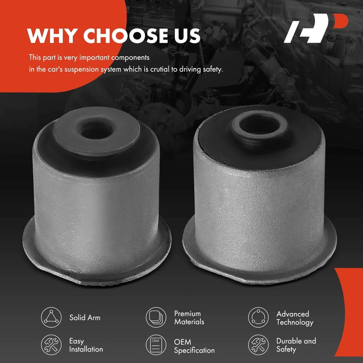 2Pcs Rear Upper Control Arm Bushings for Jeep Grand Cherokee