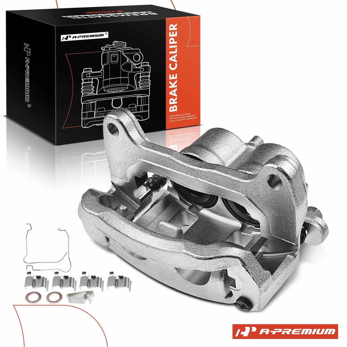 Front Left Disc Brake Caliper w/ Bracket for Mazda CX-5 CX-9 (2021–2023) 141.45132, 14145132