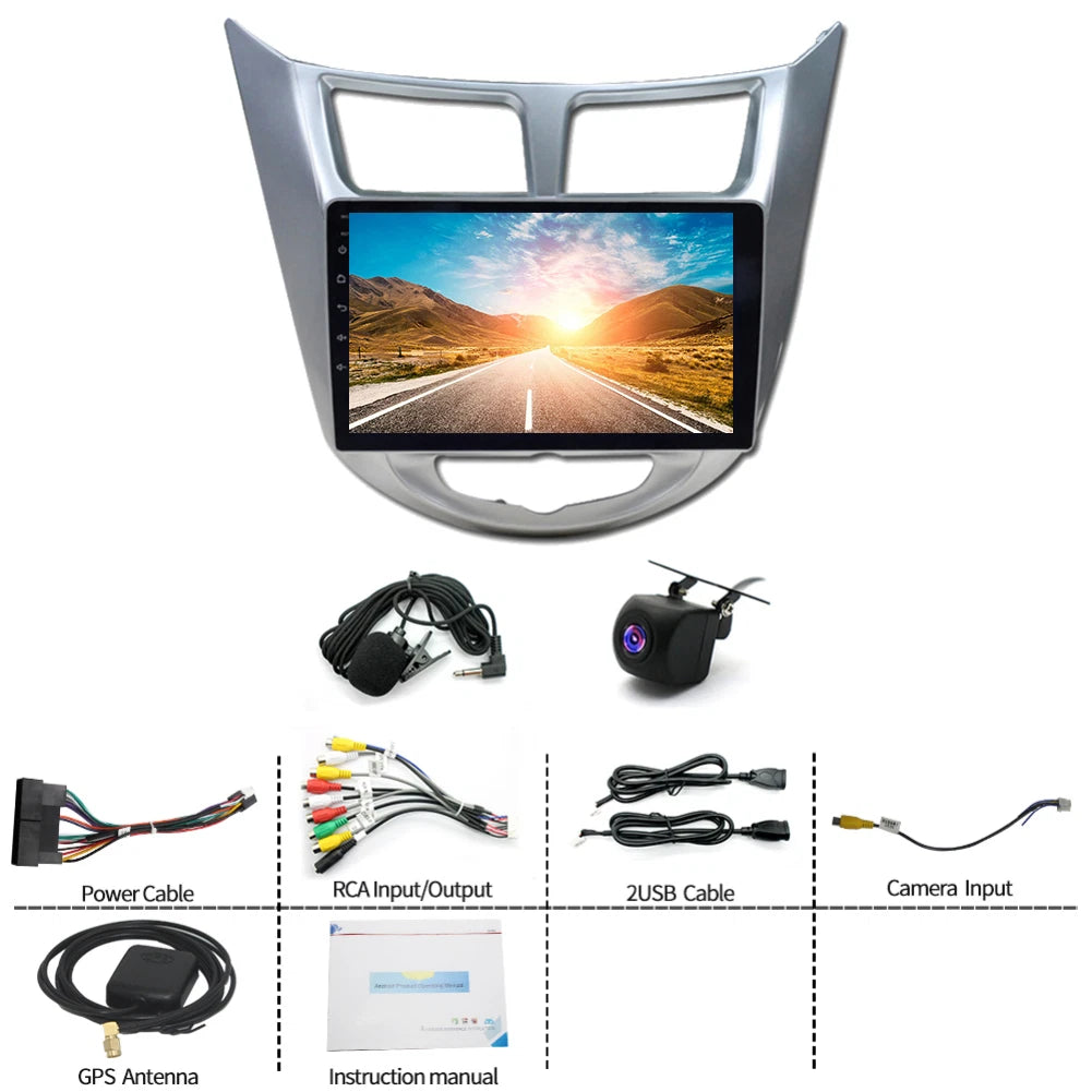 2X 32GB Android 13 Car Stereo Radio GPS for Hyundai Accent (2011–2019) WHA3019255406184