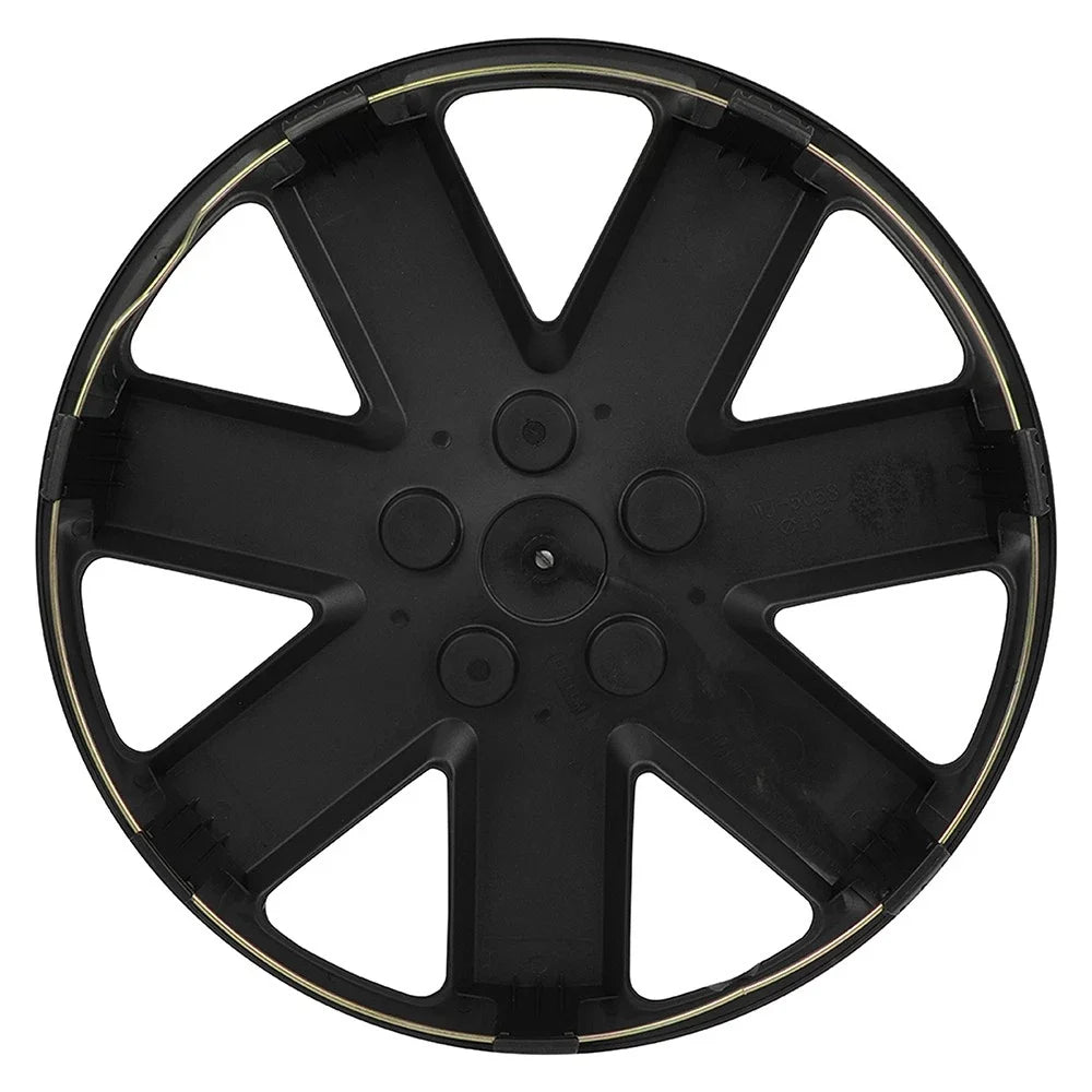 Set of 4 Black 16" Wheel Covers for R16 Tire & Rim