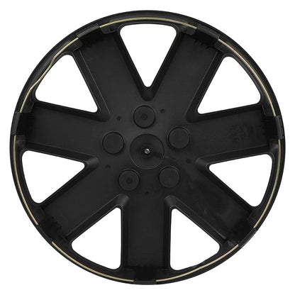 Set of 4 Black 16" Wheel Covers for R16 Tire & Rim