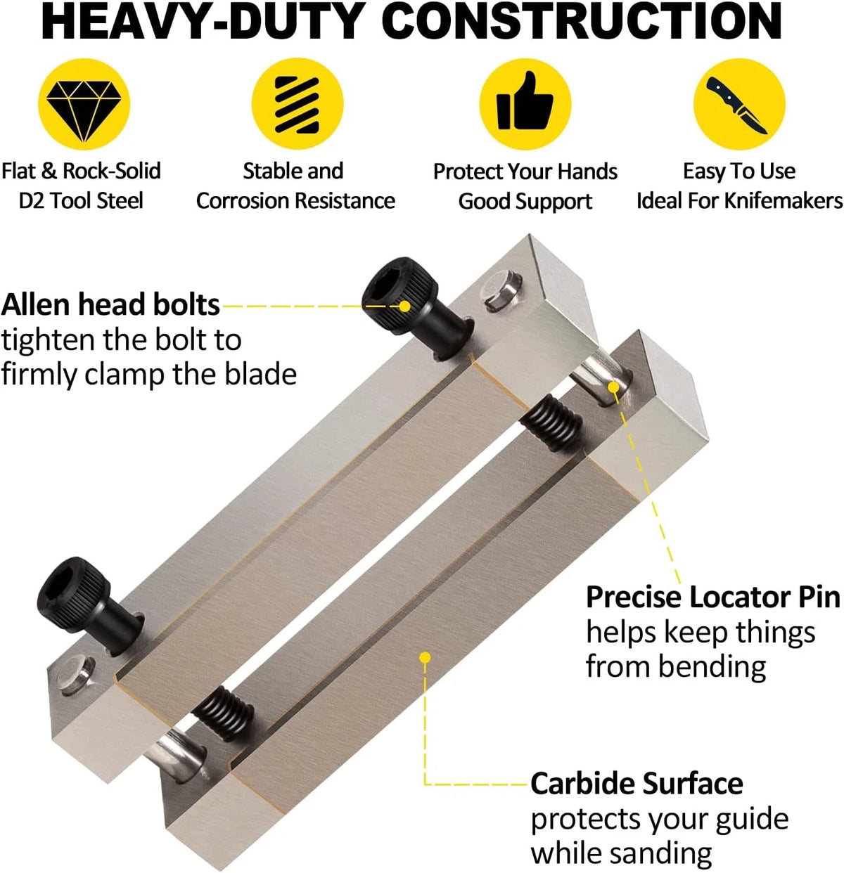 Hardened File Guide for Knife Making Tool