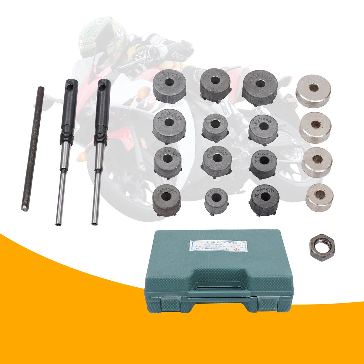 Set of 4 Universal Valve Seat Reamer Grinding Wheels for Valve Tools