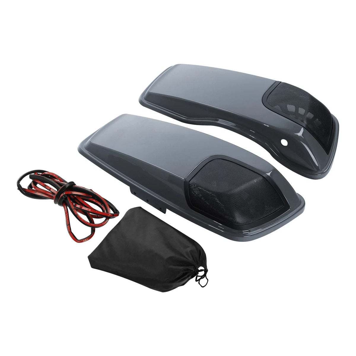 Hard Saddlebags Lids with Speaker Cutout for Harley Touring (2014–2024)