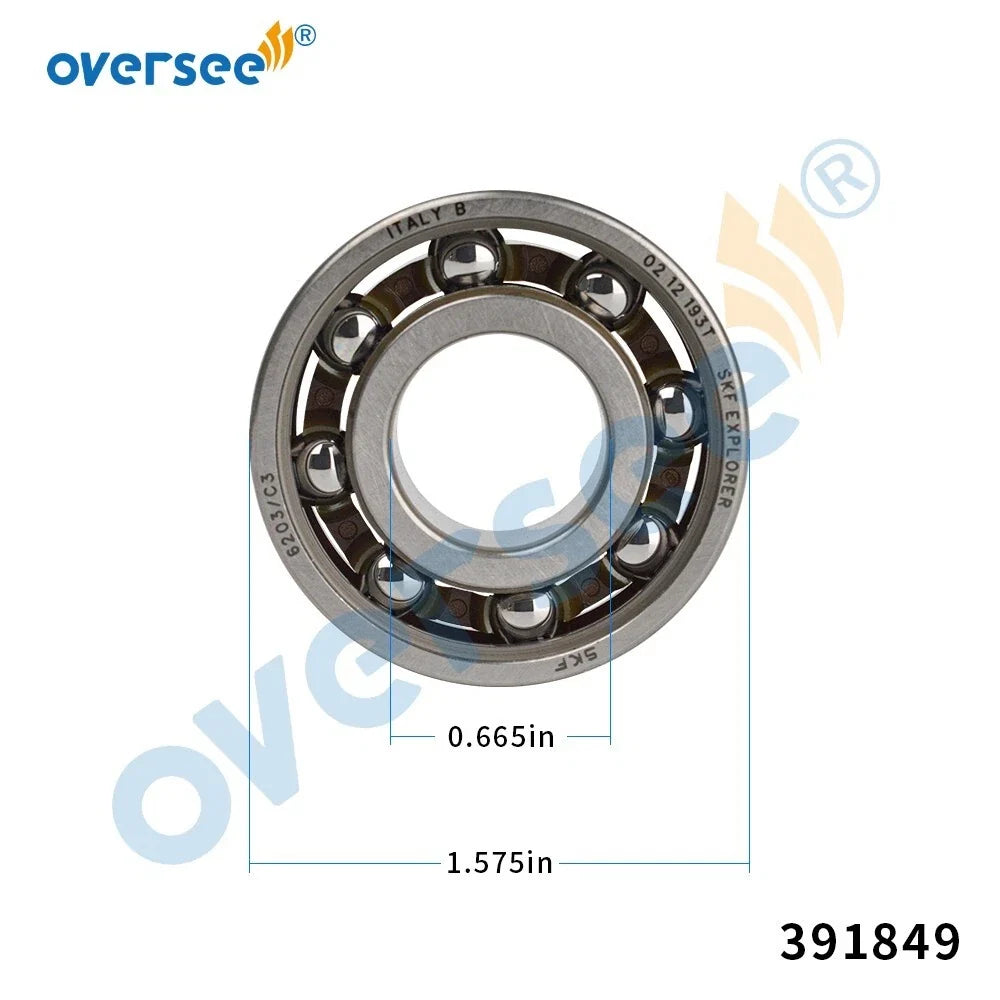 Lower Crankshaft Bearing 0391849 for Evinrude/Johnson/OMC Outboard