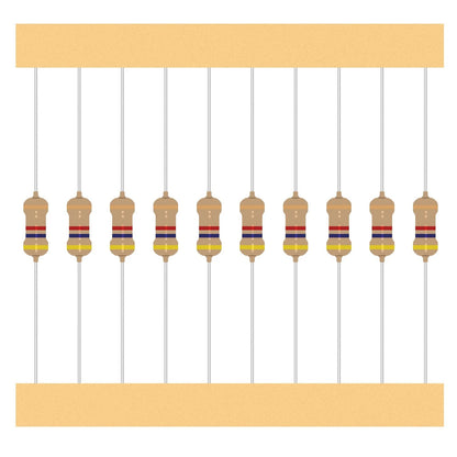 Resistor Kit 25 Values 1/4W (1 Ohm to 1M, 5%)