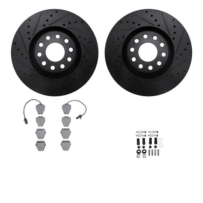 2X Brake Disc and Pad Kit for Audi A6 Quattro S6 (2000–2004) WHWH1-73045