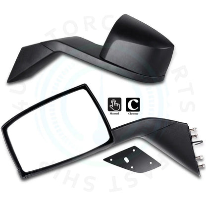 Set of 2 Side Mirrors for Volvo VNL Truck (2004–2016)