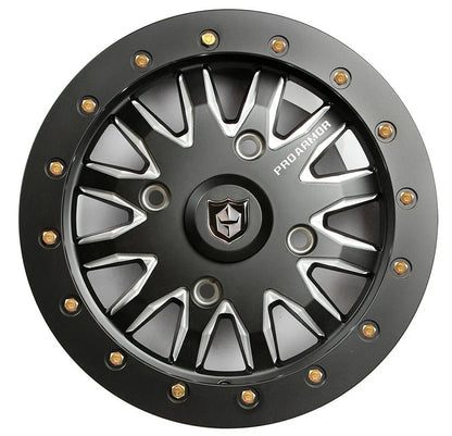 Pro Armor Halo Milled Beadlock Wheel Rim for UTV (15x7, 4/156, 38mm Offset)