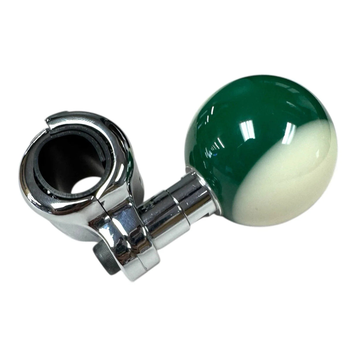Steering Wheel Spinner Knob for 14 Pool Ball Green Stripe (Universal)