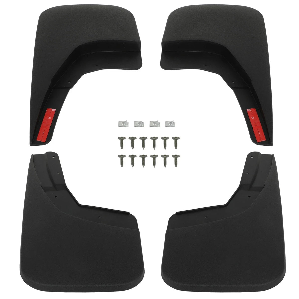 Set of 4 Splash Mud Flaps for Chevrolet Silverado 1500/2500/3500 (2014–2019)