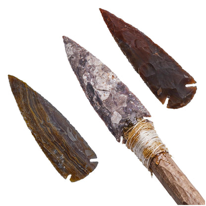 Medieval Flint Arrowhead for Archery (1"-10" Crystal & Healing Stone)