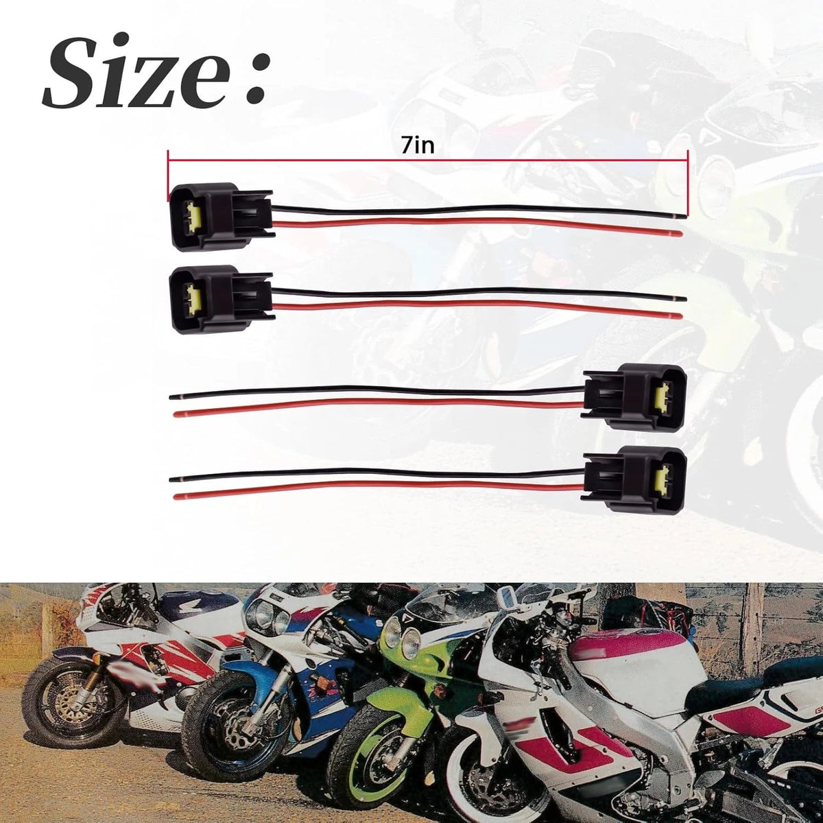 4X Coil Pack Connector Clips for Honda CBR600F4i CBR600RR CBR929 CBR954 R1 R6 GSX