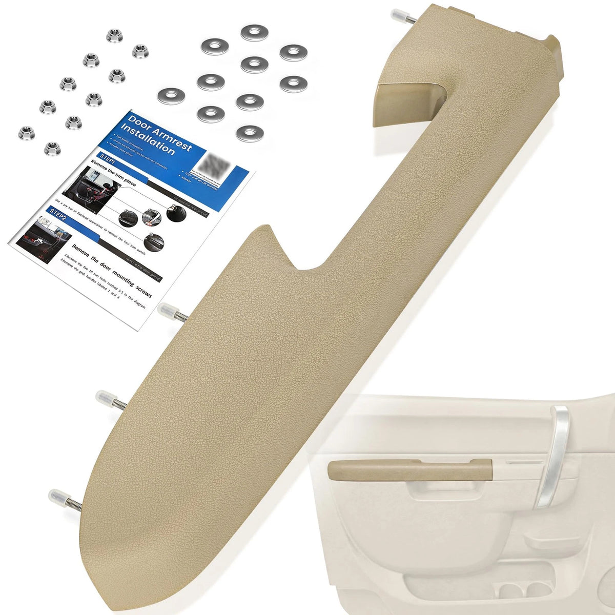 Front Left Armrest Repair Kit for Chevy Silverado & GMC Sierra (2010–2014)