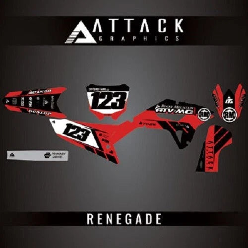 Complete Bike Graphics Kit for Renegade (206-979-0126)