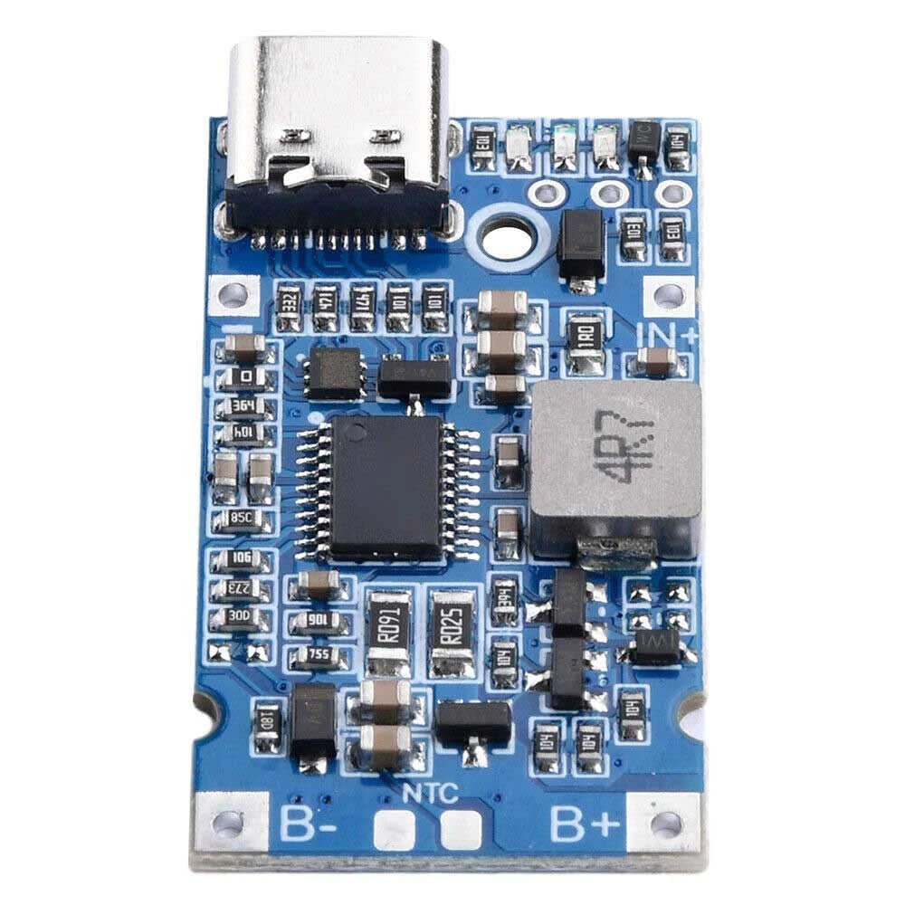 2X Type-C/Micro USB BMS 18W 2A Li-ion Battery Charging Module