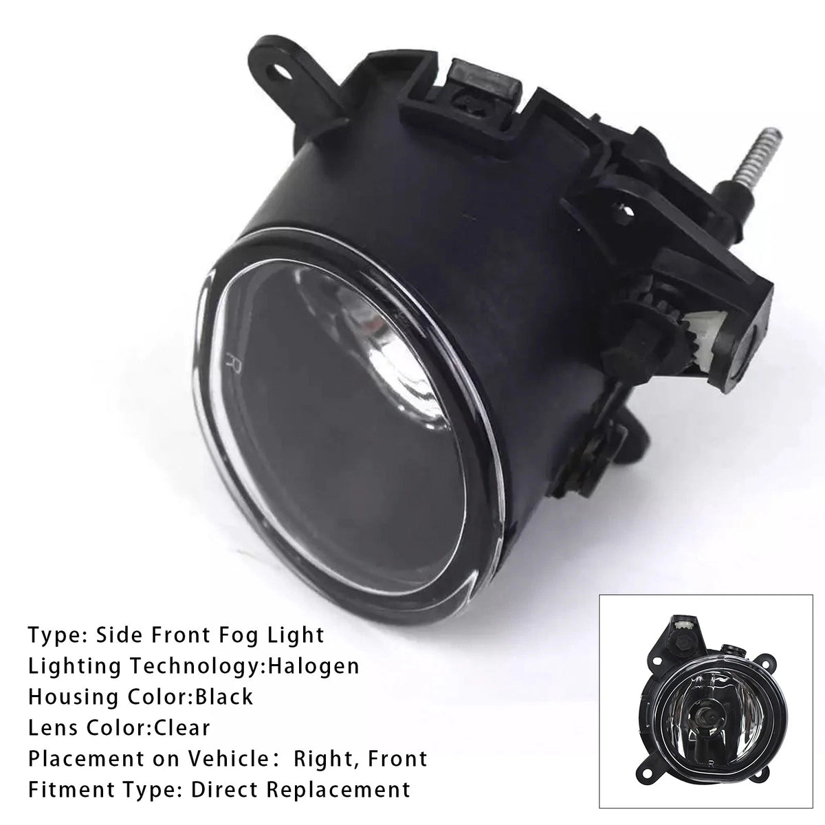 Front Bumper Right Fog Light for Mini Cooper R50 R52 R53 (63176925050)