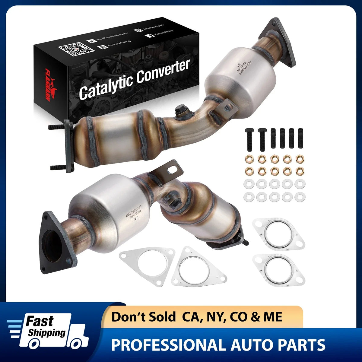 Catalytic Converter Set for Infiniti EX35 FX35 Nissan 350Z 370Z (2003–2008)
