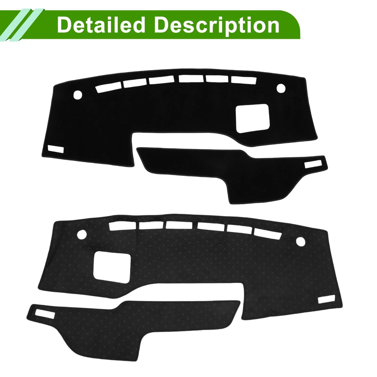 Dashboard Cover Mat for Suzuki Solio (2021–2024) - Black, Set of 1