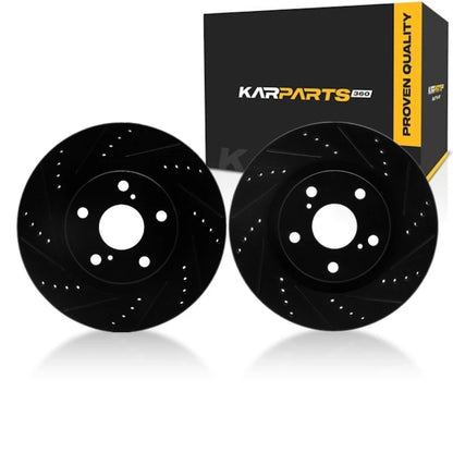 Rotor Set for Toyota Camry (2007–2017) | Drilled and Slotted | ALX-PAU-DF-8002-76010-CLA7