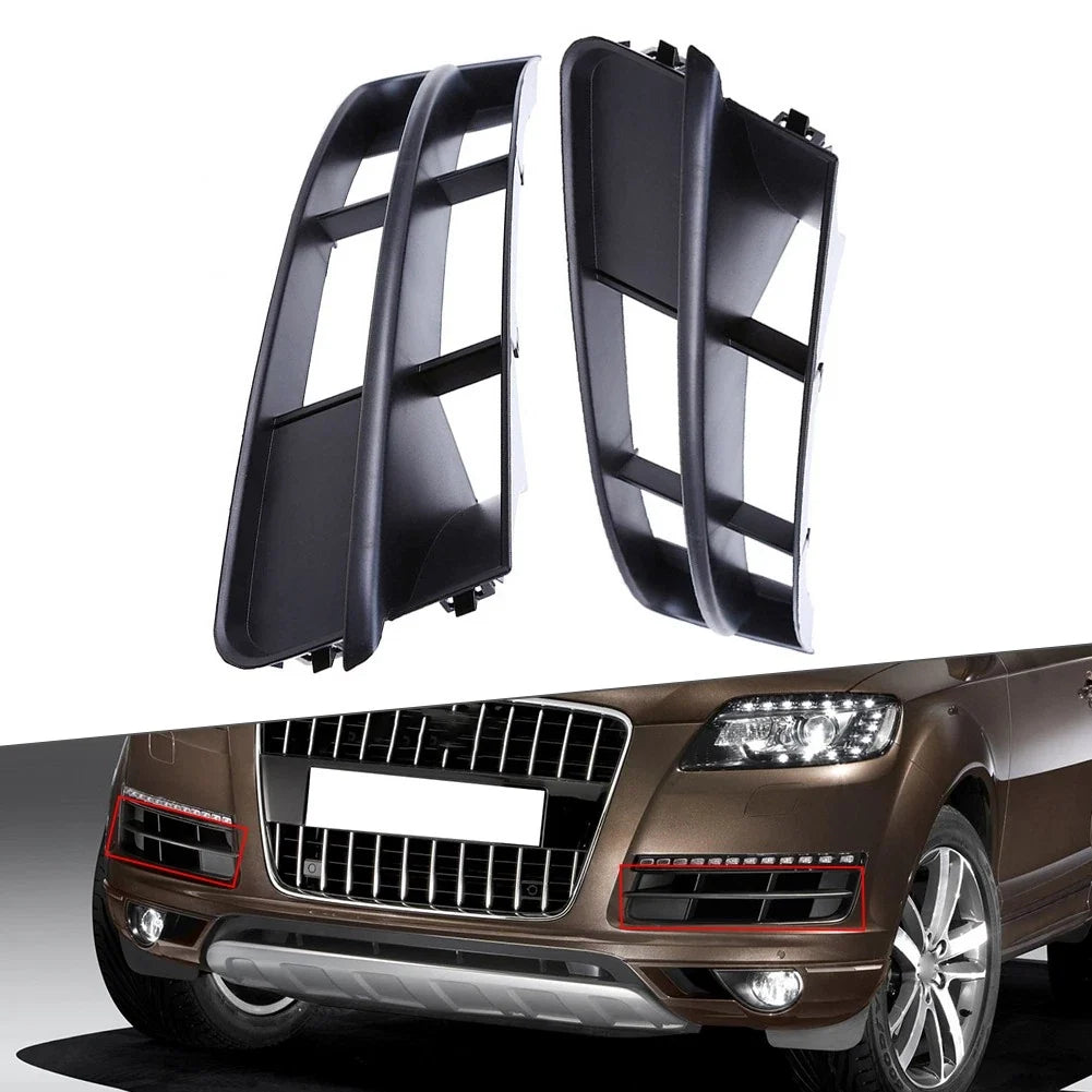 Set of 2 Front Bumper Cover Outer Lower Grille for Audi Q7 (2010–2015)