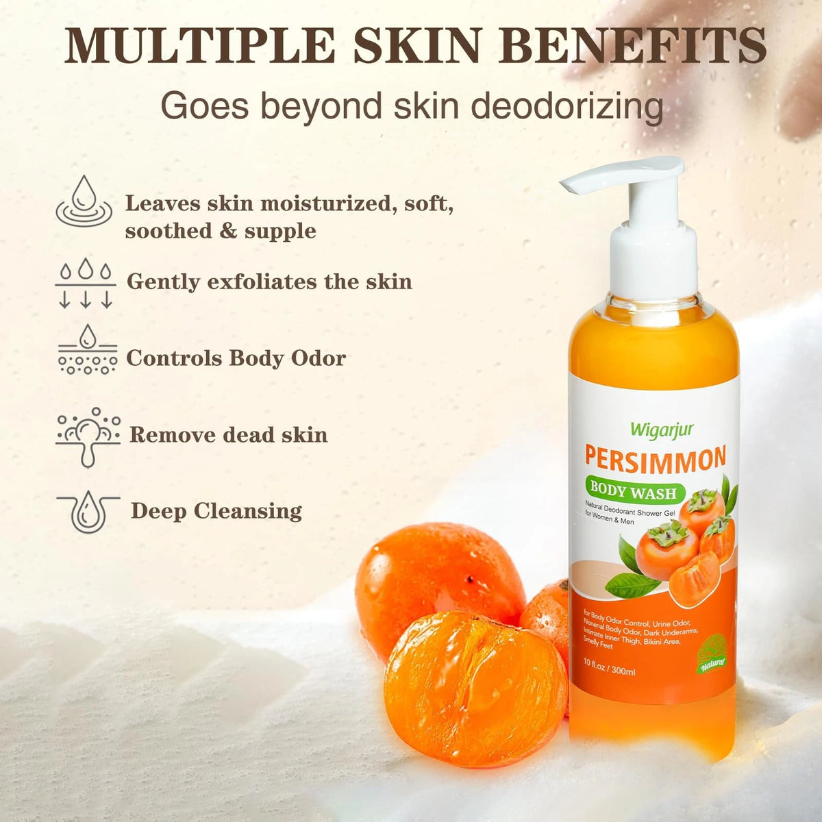 Persimmon Body Wash for Seniors (10 Fl Oz)