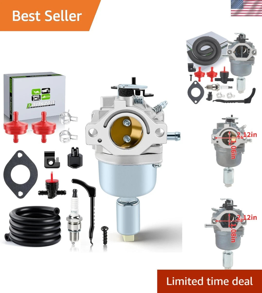 Carburetor Kit for Poulan Pro & John Deere Lawn Tractors