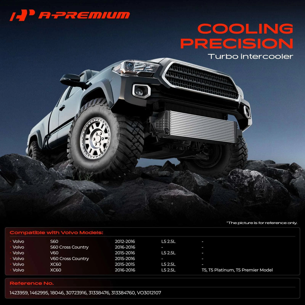 Air Cooled Intercooler for Ford Escape Focus (2012–2016) 31338476, 18046