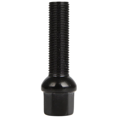 Set of 20 Extended Lug Bolts 14x1.5 Black Ball Seat for VW Audi