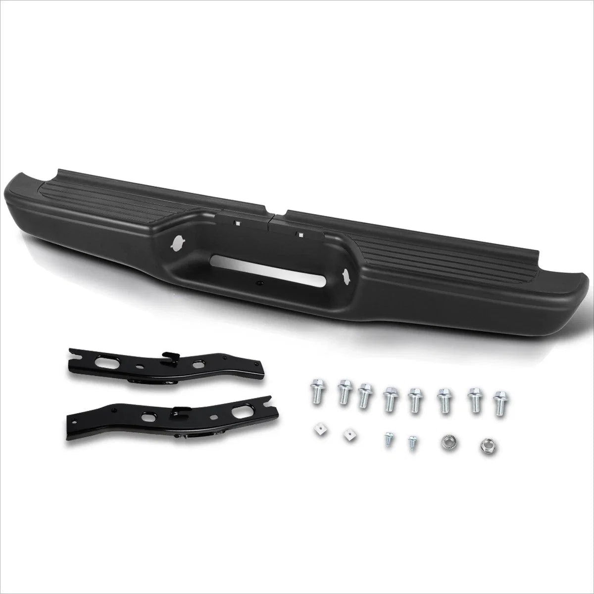 Rear Step Bumper for Toyota Tacoma (1995–2004) w/ License Lamp Holes & Brackets