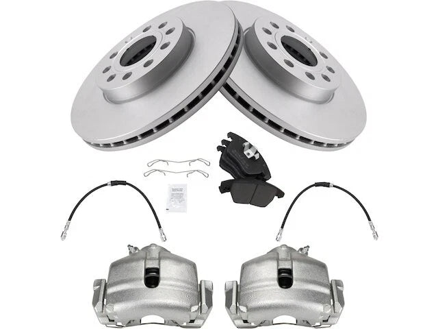 Set of 4 Brake Pads and Rotors for Audi A3 (2010) 74538ZRTF